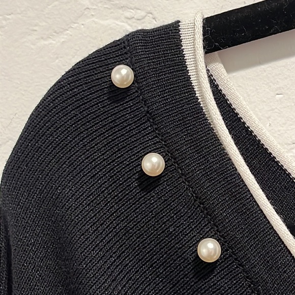 Jean Louis Francois Black Long Sleeve Dress Size S/M - Picture 3 of 13